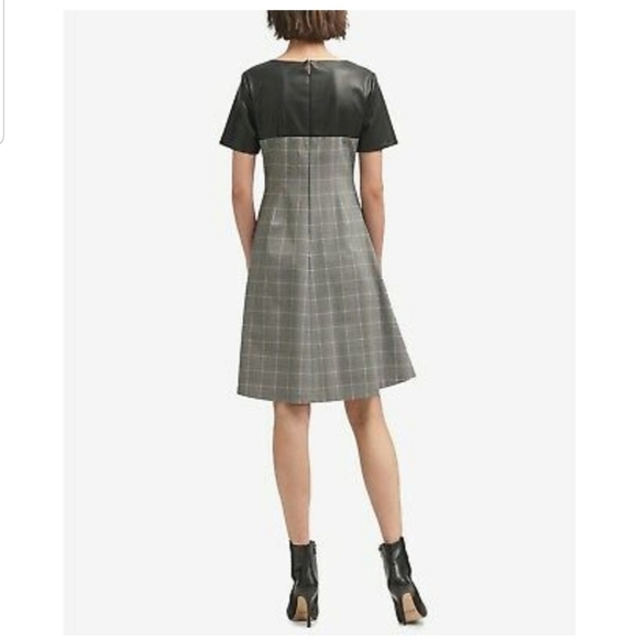 New withTags DKNY Garden Plaid Faux Leather - Picture 2 of 6